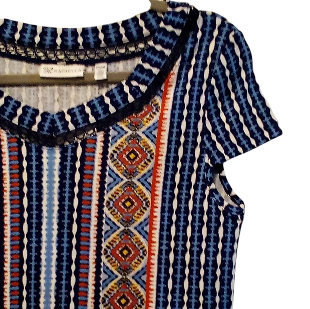 Raffella - Raffella Sportswear, Multi Color, 100% Cotton, Cap Sleeves , Round... - Picture 7 of 13